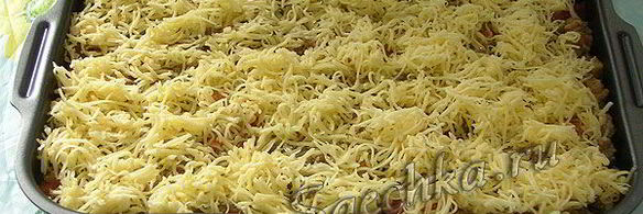 лазанья с фаршем и баклажанами