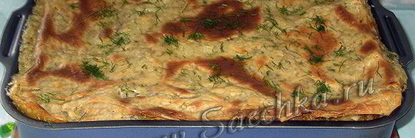 лазанья с фаршем и баклажанами