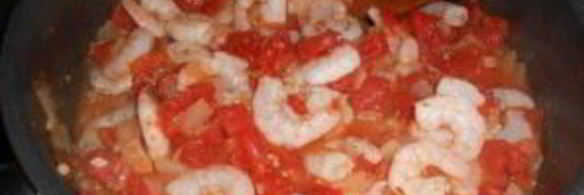 лазанья с креветками