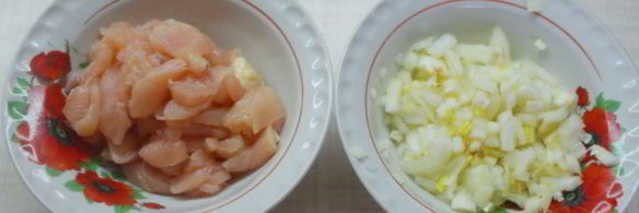 лазанья с курицей и шампиньонами