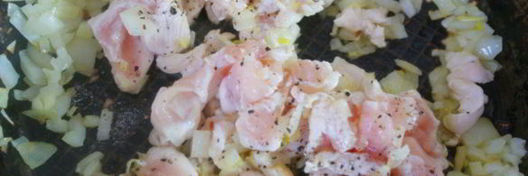 лазанья с курицей и шампиньонами