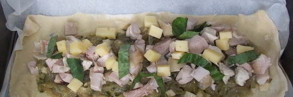 лазанья с цукини и курицей