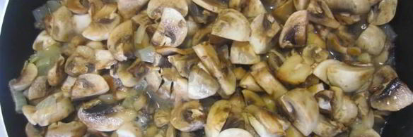 лазанья с твердым сыром и шампиньонами