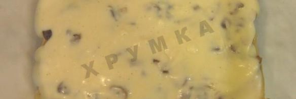 лазанья с твердым сыром и шампиньонами