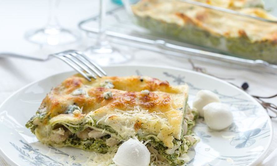 Рецепт лазаний со шпинатом и филе индейки с рикоттой