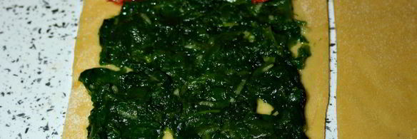 лазанья со шпинатом на домашнем тесте