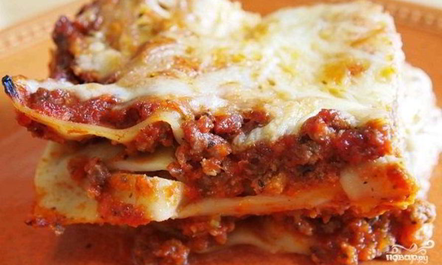 Рецепт лазаний со свининой