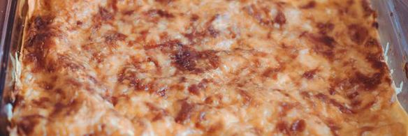 лазанья сырная с грибами