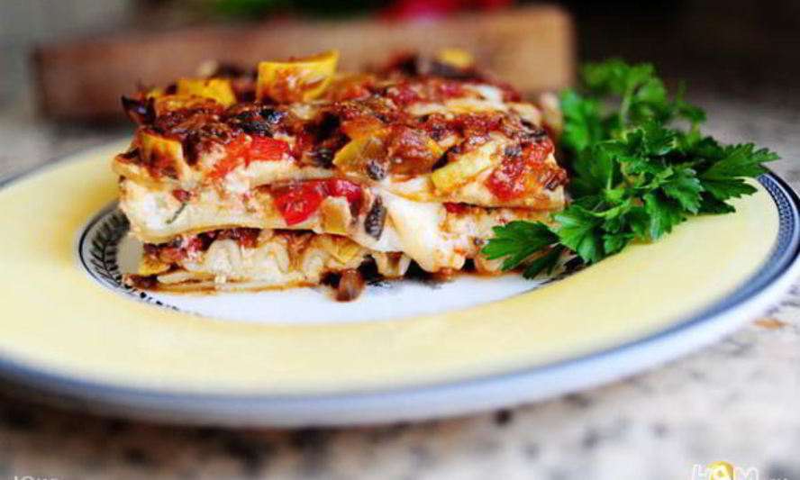 Рецепт овощной лазанья