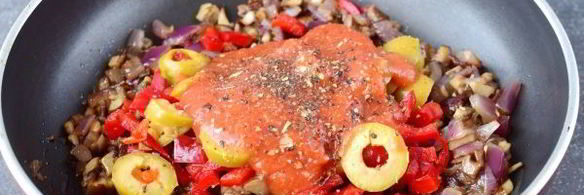 постная лазанья с грибами