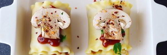 постная лазанья с грибами