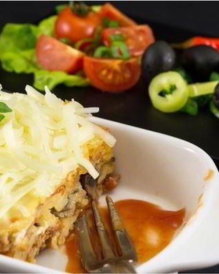 Сытная овощная лазанья