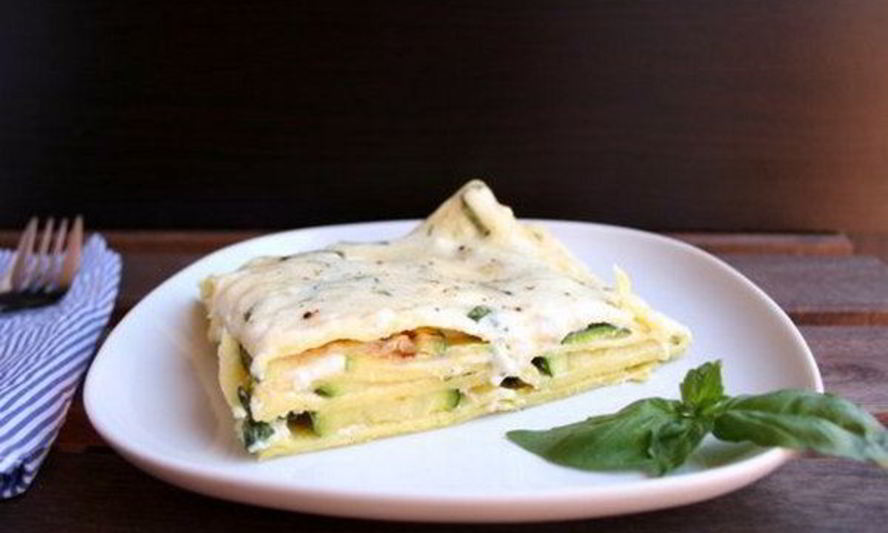 Рецепт вегетарианской лазанья с цуккини и сыром