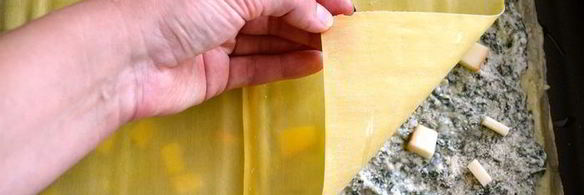 зеленая лазанья