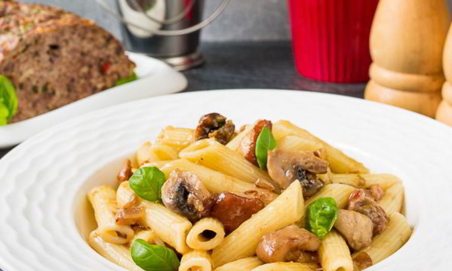 Рецепт быстрой пасты с грибами