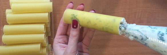 каннеллони с рикоттой и шпинатом