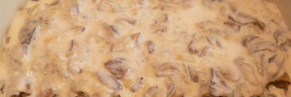 каннелони с фаршем и грибами