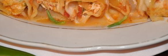 каннелони с острым томатным соусом