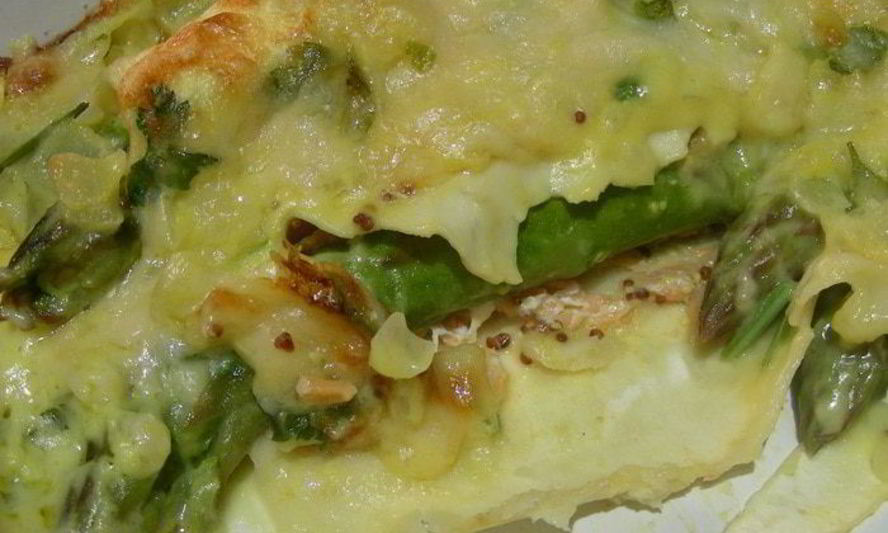 Рецепт каннелоней со спаржея и копченыма лососема