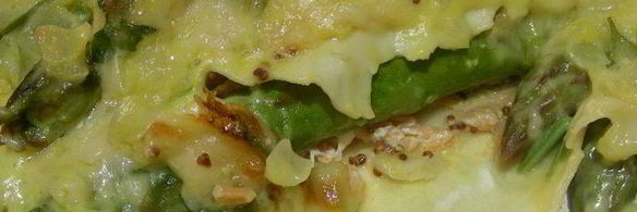 каннелони со спаржей и копченым лососем