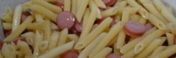 макароны с сосиской в духовке