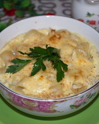 Макароны с сыром в духовке