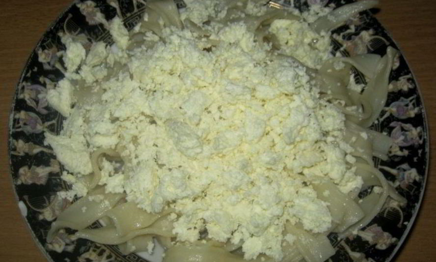 Рецепт макарон с творогом