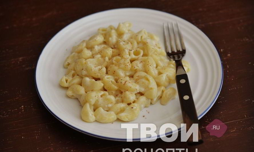 Рецепт макарон в сливочном соусе