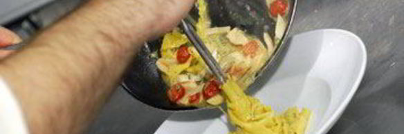 паста папарделле с белыми грибами