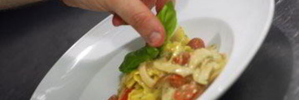 паста папарделле с белыми грибами