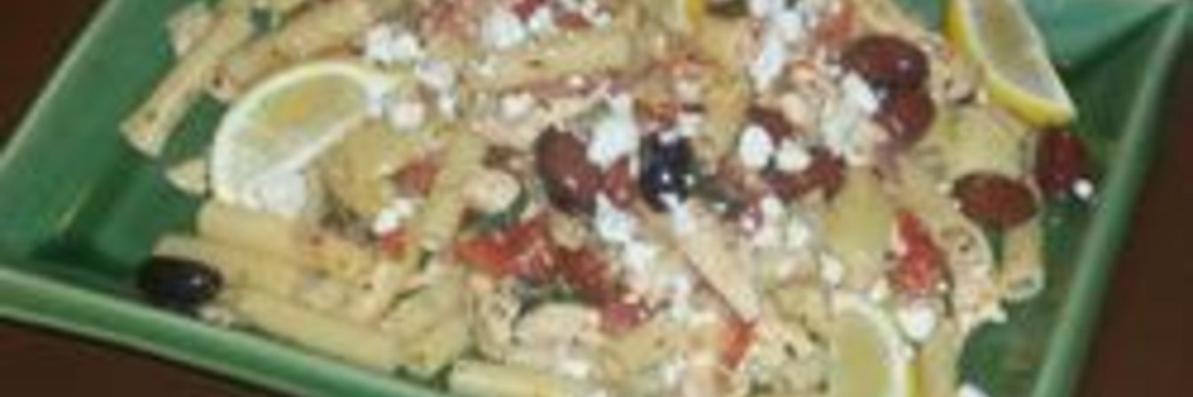 Паста пенне по-гречески