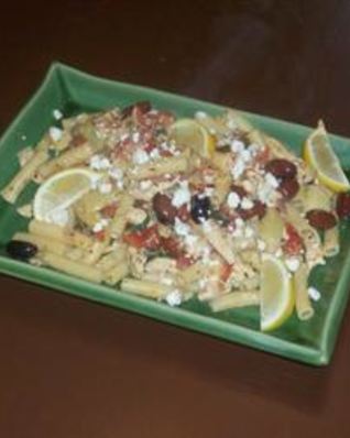 Паста пенне по-гречески