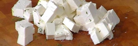 паста по-турецки с фетой и кефиром