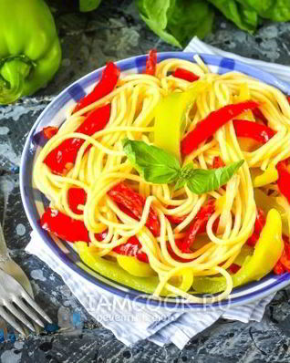 Паста с болгарским перцем
