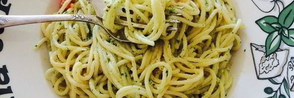 паста с домашним песто