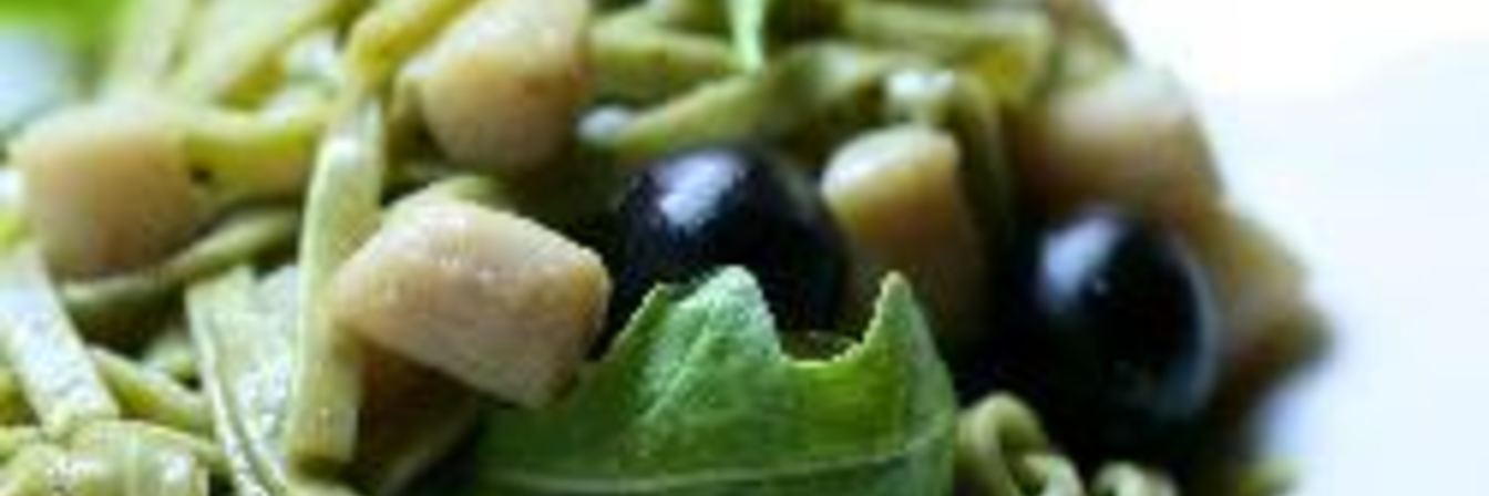 Паста с гребешками