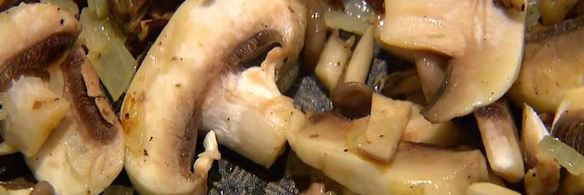 паста с индейкой и грибами