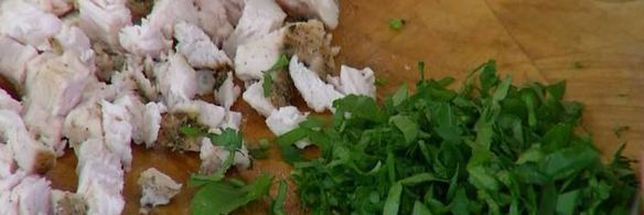 паста с индейкой и грибами