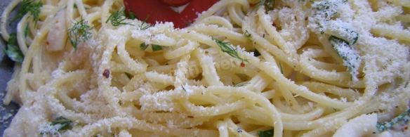 паста с кальмарами в сливочном соусе