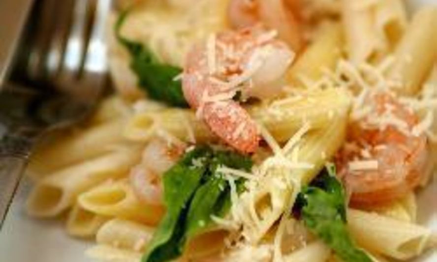 Рецепт пасты с креветками и крабовым мясом