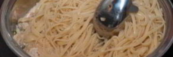 паста с морепродуктами в сливочном соусе