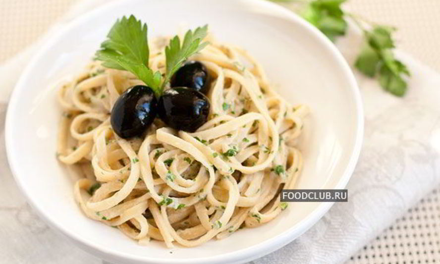 Рецепт пасты с соусом из тунца и петрушки