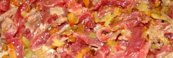 паста с телятиной и белыми грибами