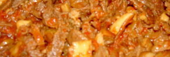 паста с телятиной и белыми грибами