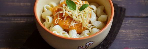 паста с тыквенным соусом