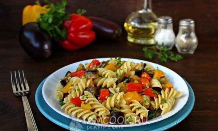 Рецепт пасты с запеченными овощами