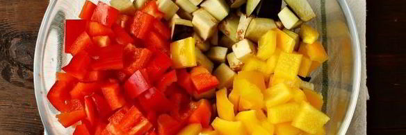 паста с запеченными овощами