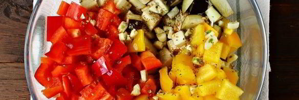 паста с запеченными овощами