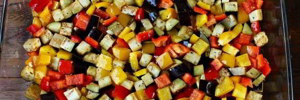 паста с запеченными овощами