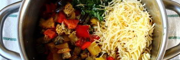 паста с запеченными овощами